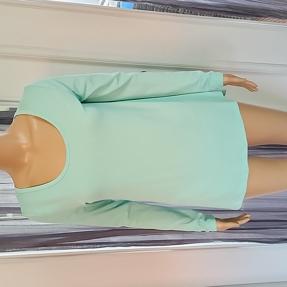 LuLaRoe Lynnae Long Sleeve Shirt, S, Mint Green